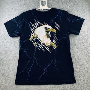 Buffalo Outdoors T-Shirt Men's Short Sleeve Yellow Eagle Print‎ Black Size XXL